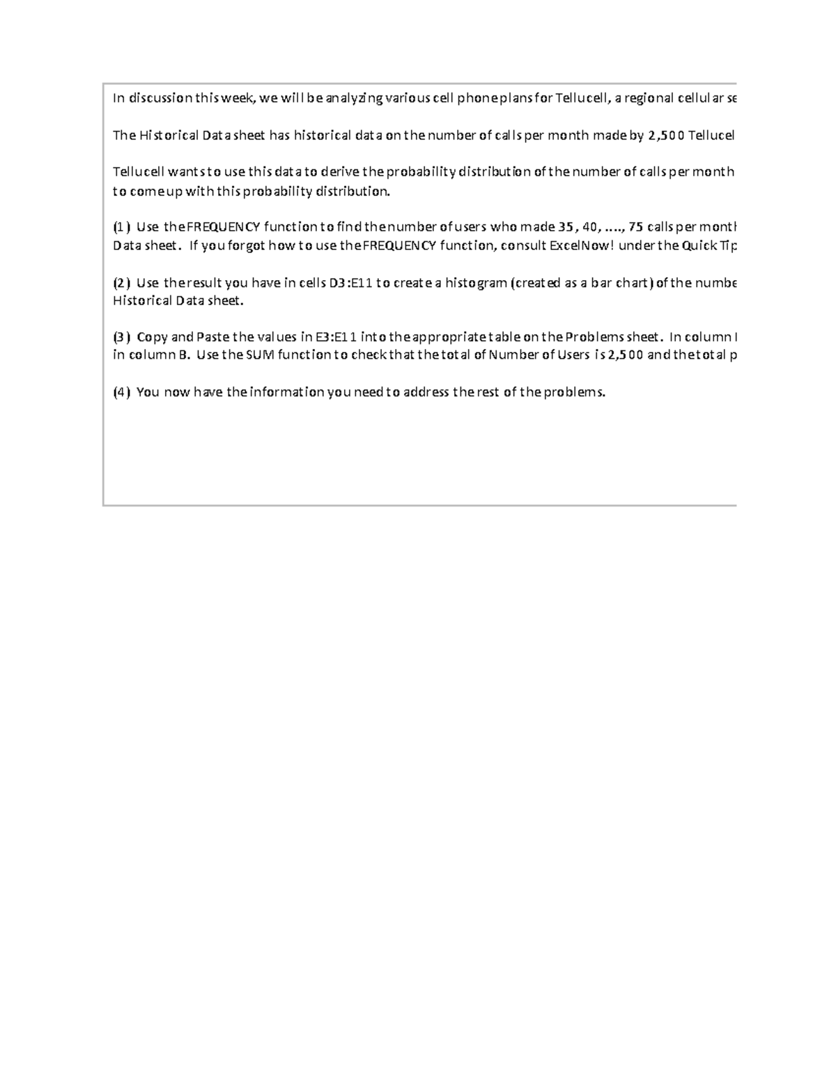 Week6-Workbook - Week 6 Workbook Completed - In discussion this week ...
