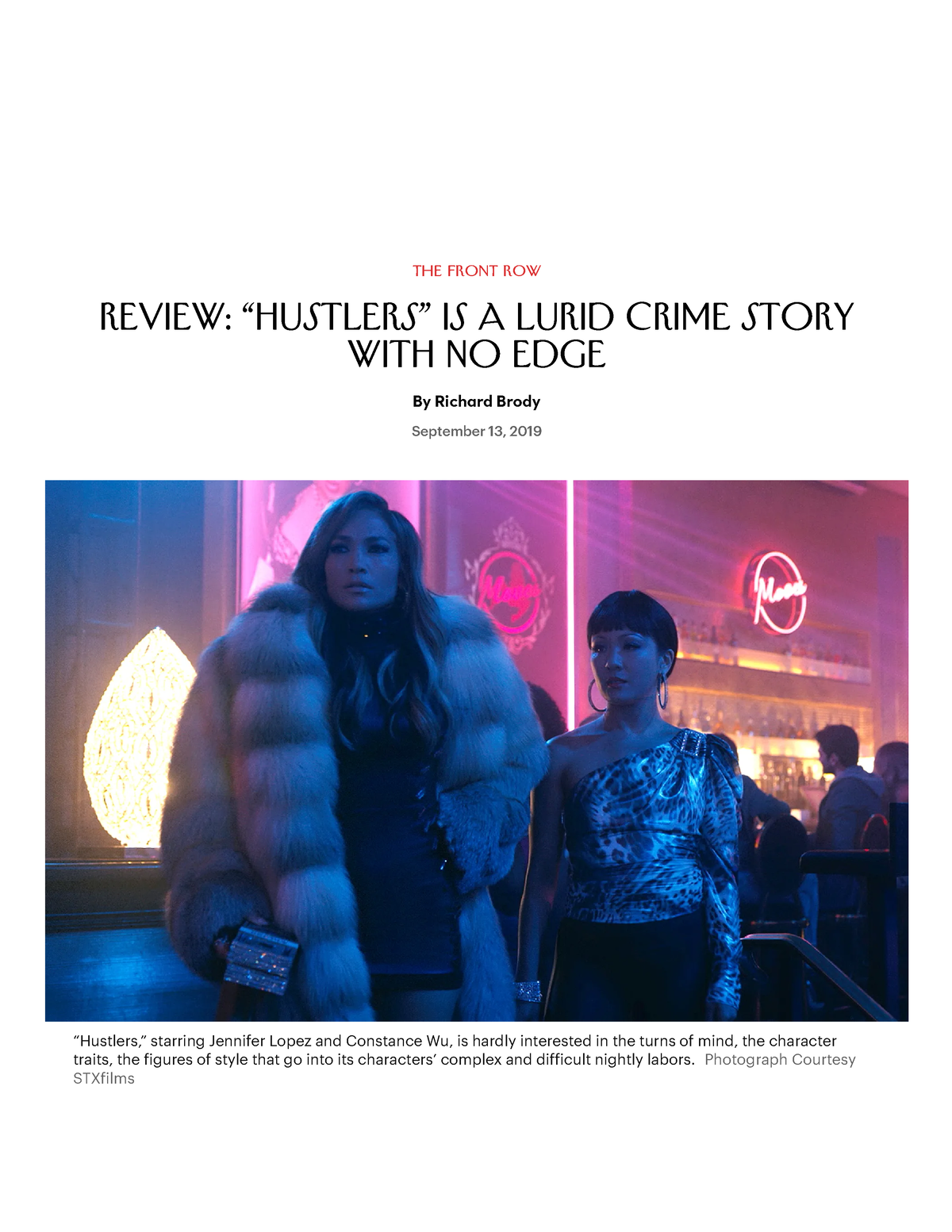 Review Hustlers Is a Lurid Crime Story with No Edge The New