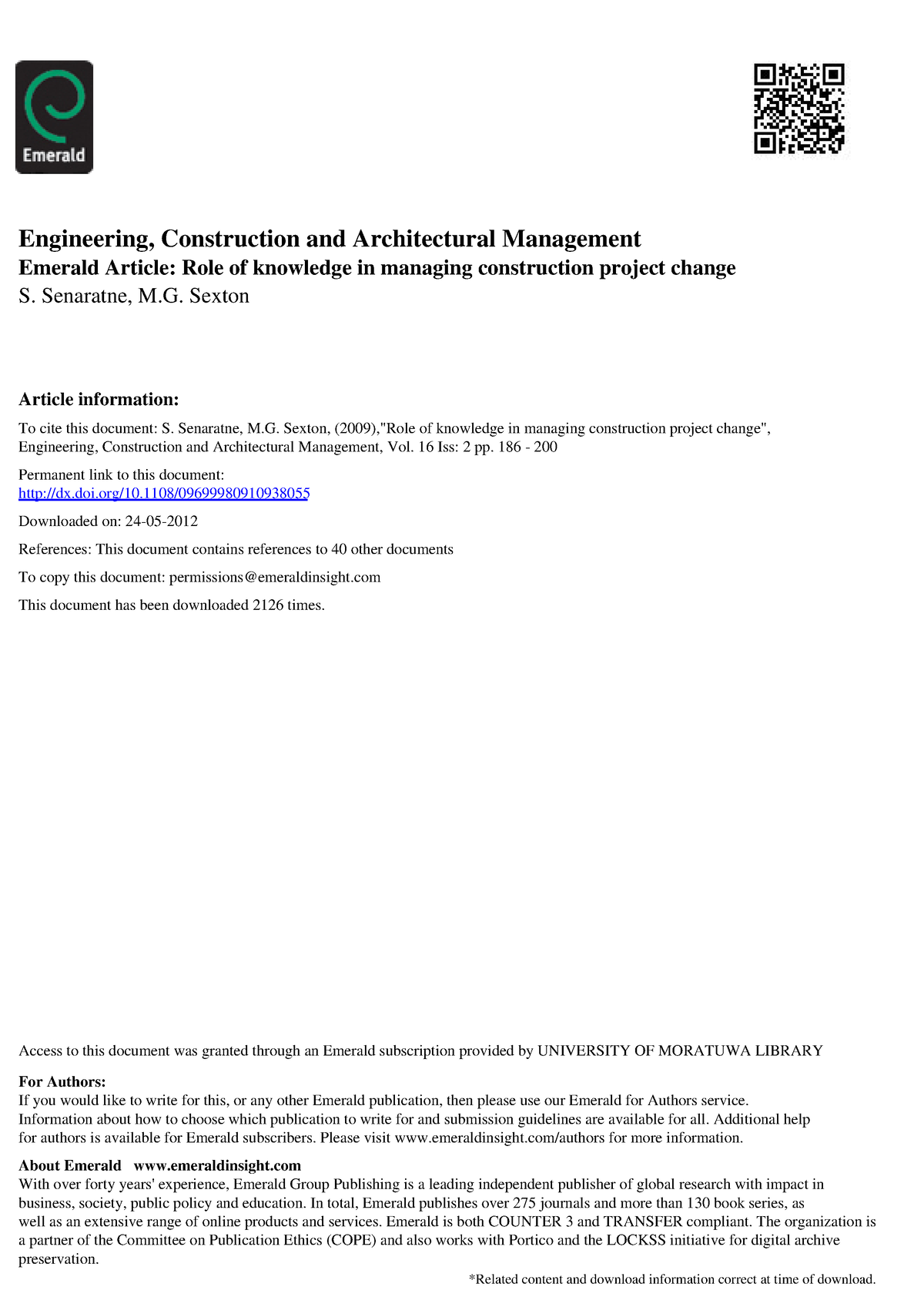 construction engineering management thesis