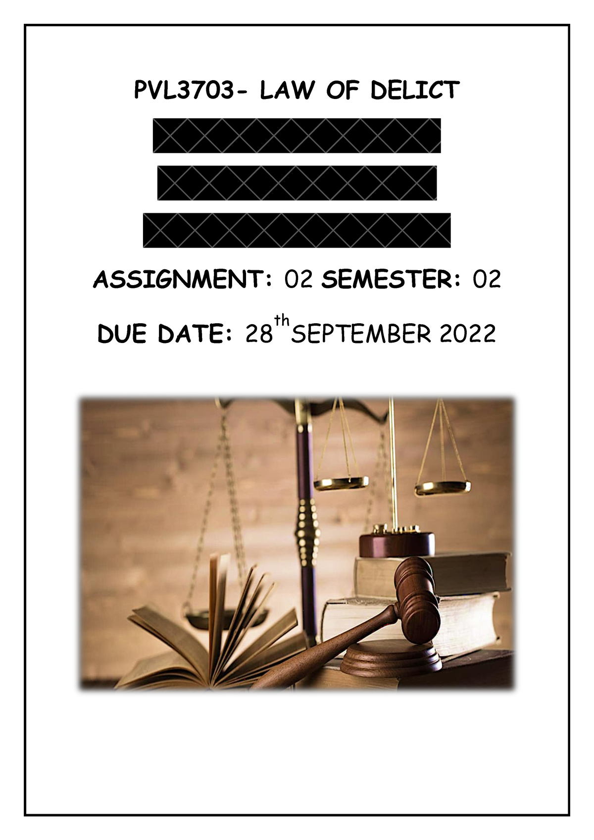 law of delict assignments