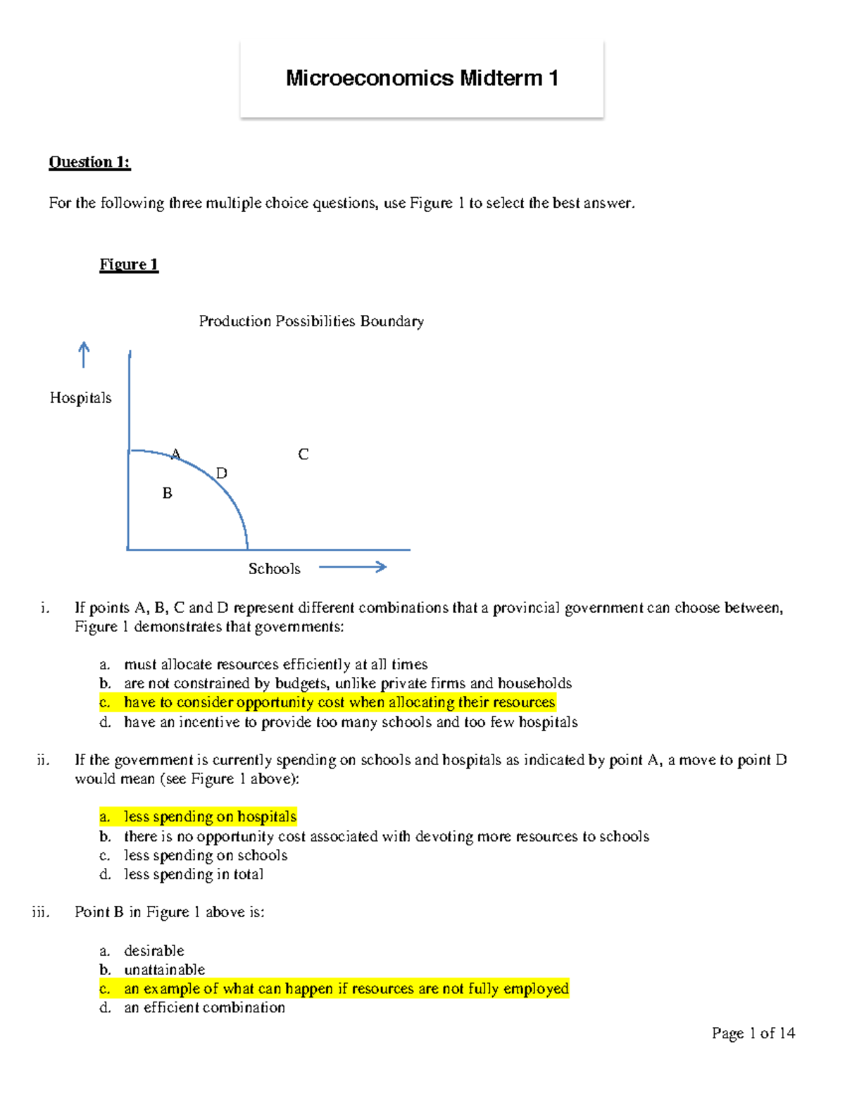 microeconomics assignment questions and answers