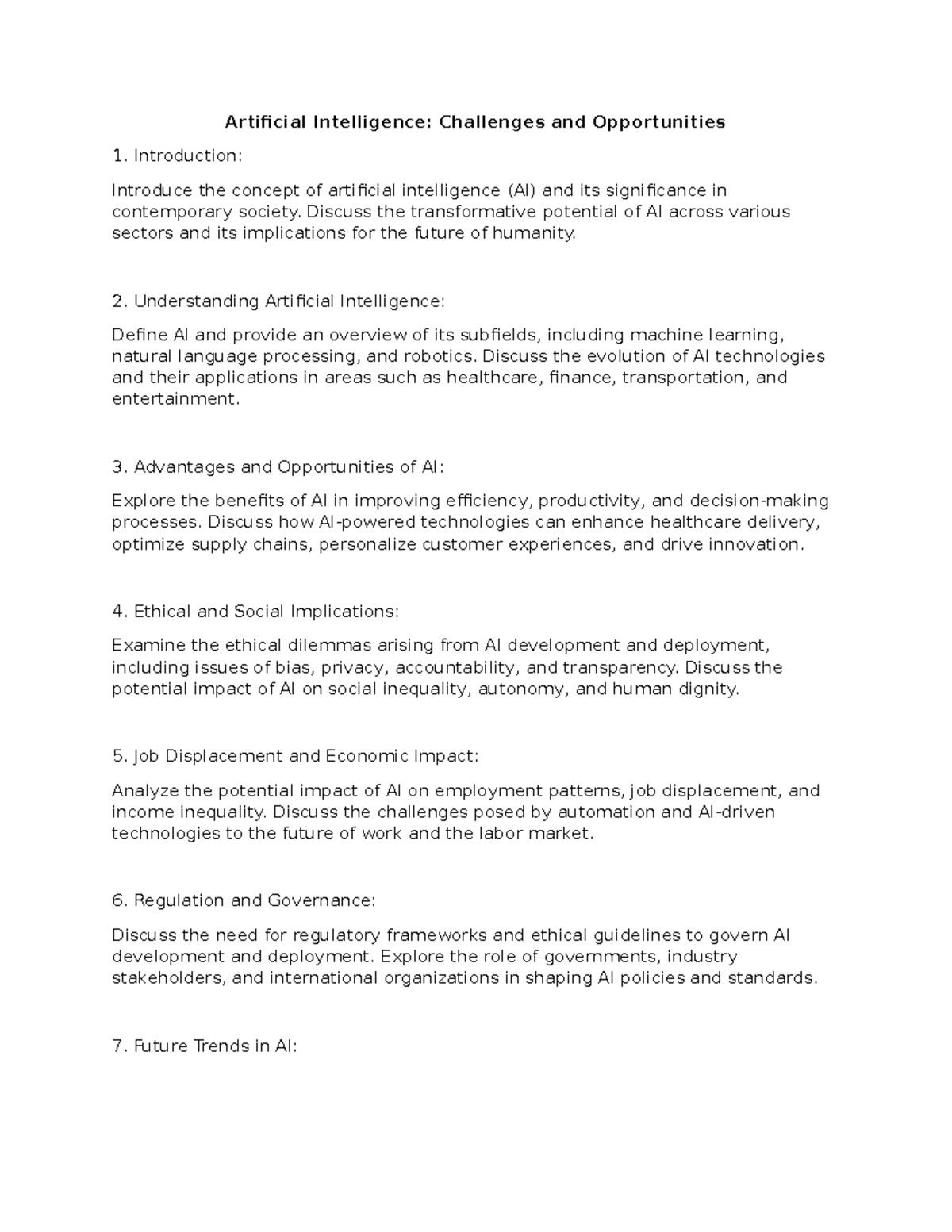 Artificial Intelligence - Challenges and Opportunities - Artificial ...