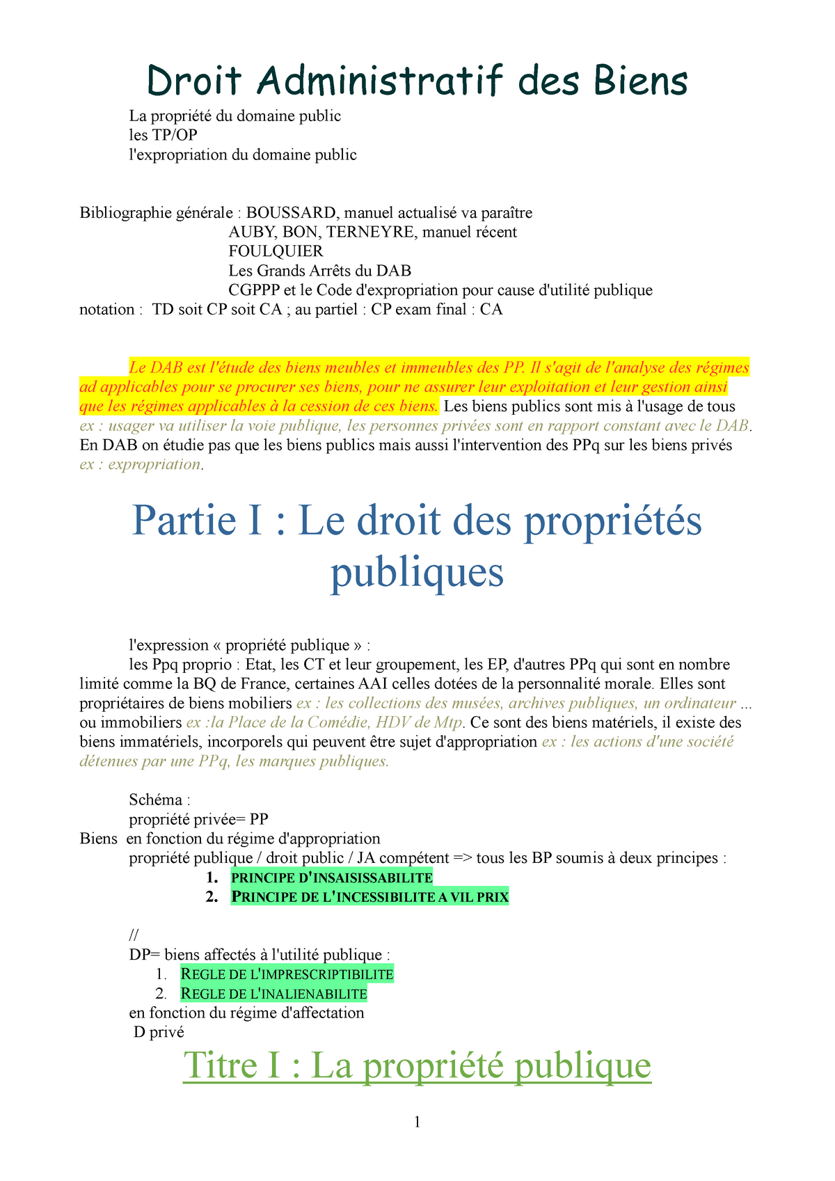 L3S05 - Droit Administratif Des Biens (GB 17-18) - Droit Administratif ...