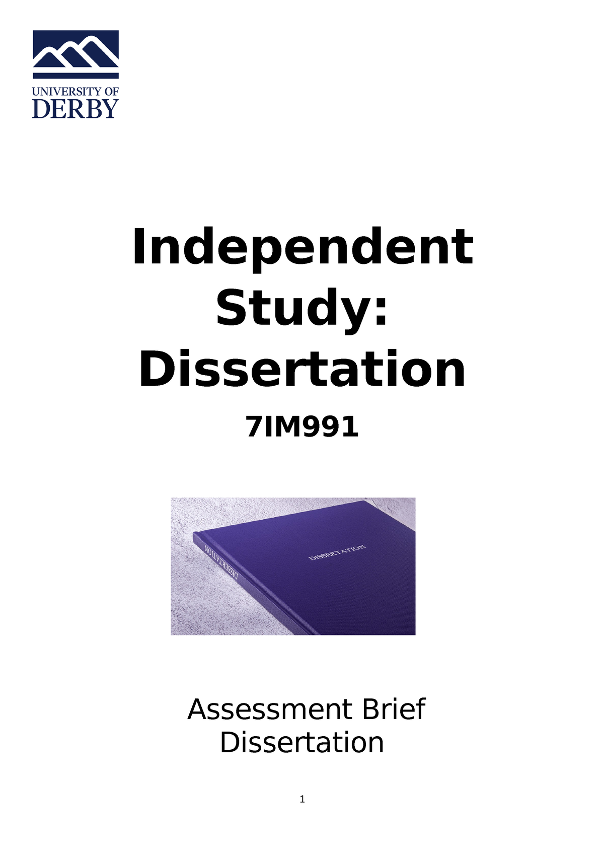 study dissertation module