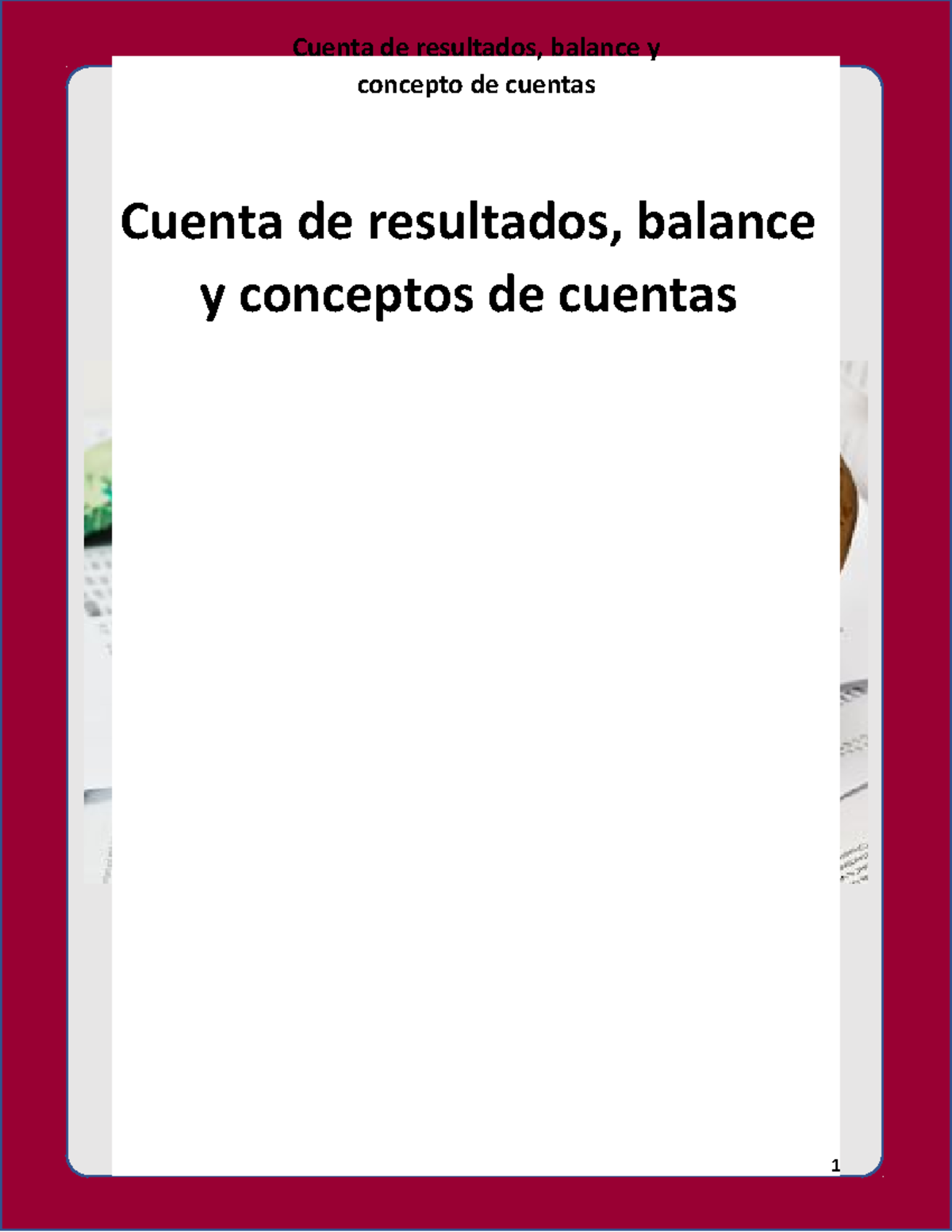 Cuentas de resultados, balance y conceptos de cuentas contables ...