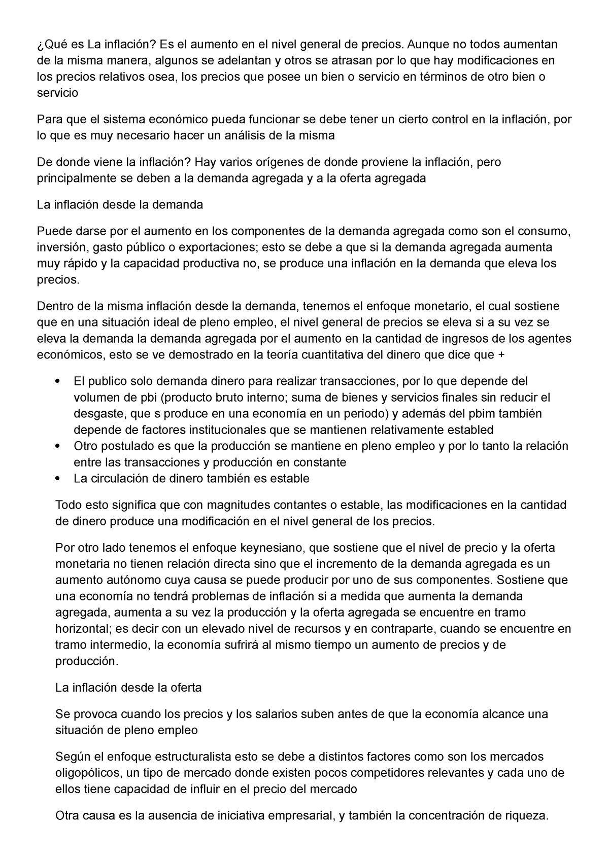 Qué Es La Inflación - Resumen Inflacion Libro - ¿Qué Es La Inflación ...