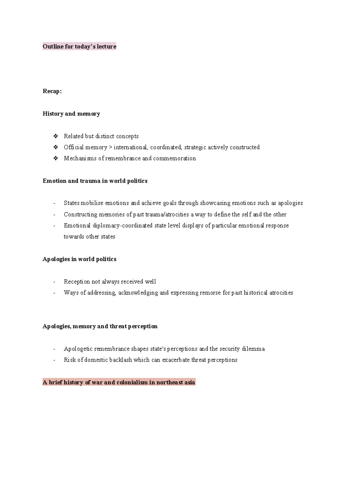 Security STST2001 Lecture 4 and 5, 6 - Outline for today’s lecture ...