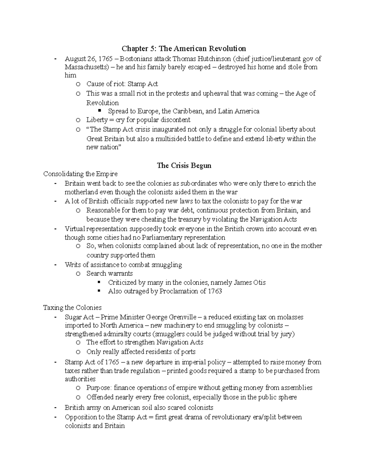 HY Ch 5 - This Is A Detailed Chapter Outline From Chapter 5 Of Eric ...