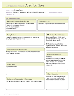 Rhogam - ATI medication template - ACTIVE LEARNING TEMPLATES Medication ...