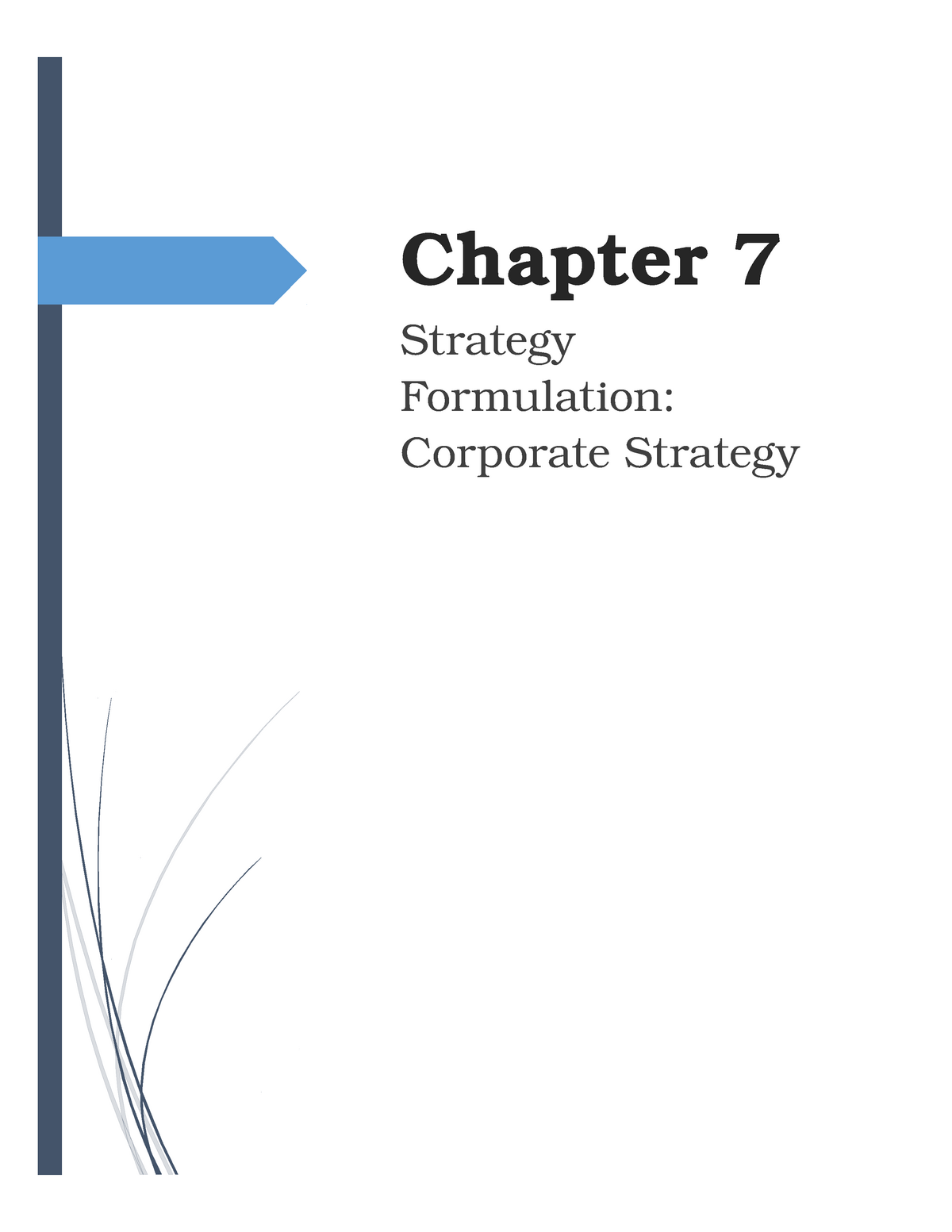 Corporate Strategy - Chapter 7 Strategy Formulation: Corporate Strategy ...