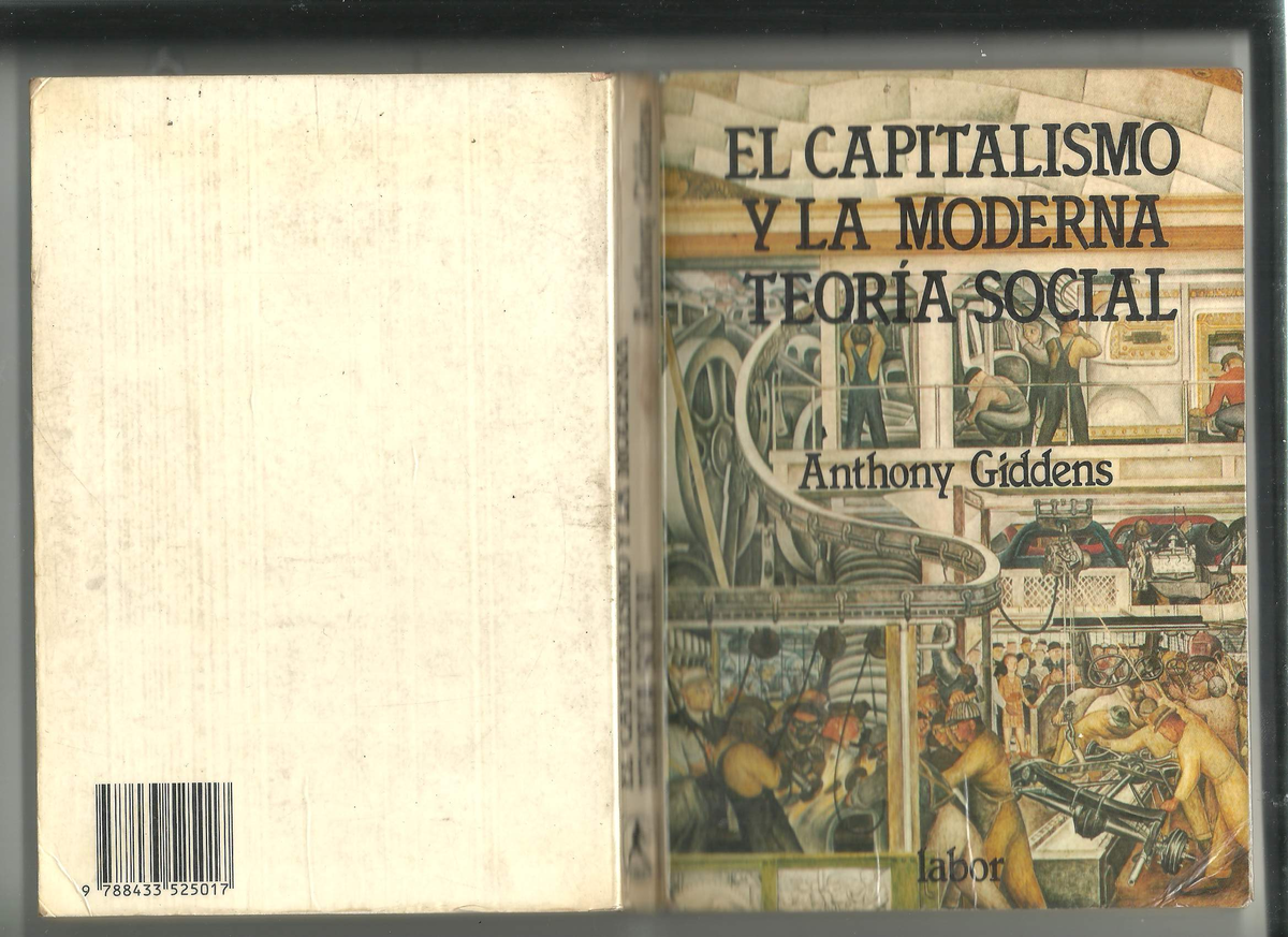 E L Capitalismo Y LA Moderna Teoría Social ag Iddens m Aterial Sobre d