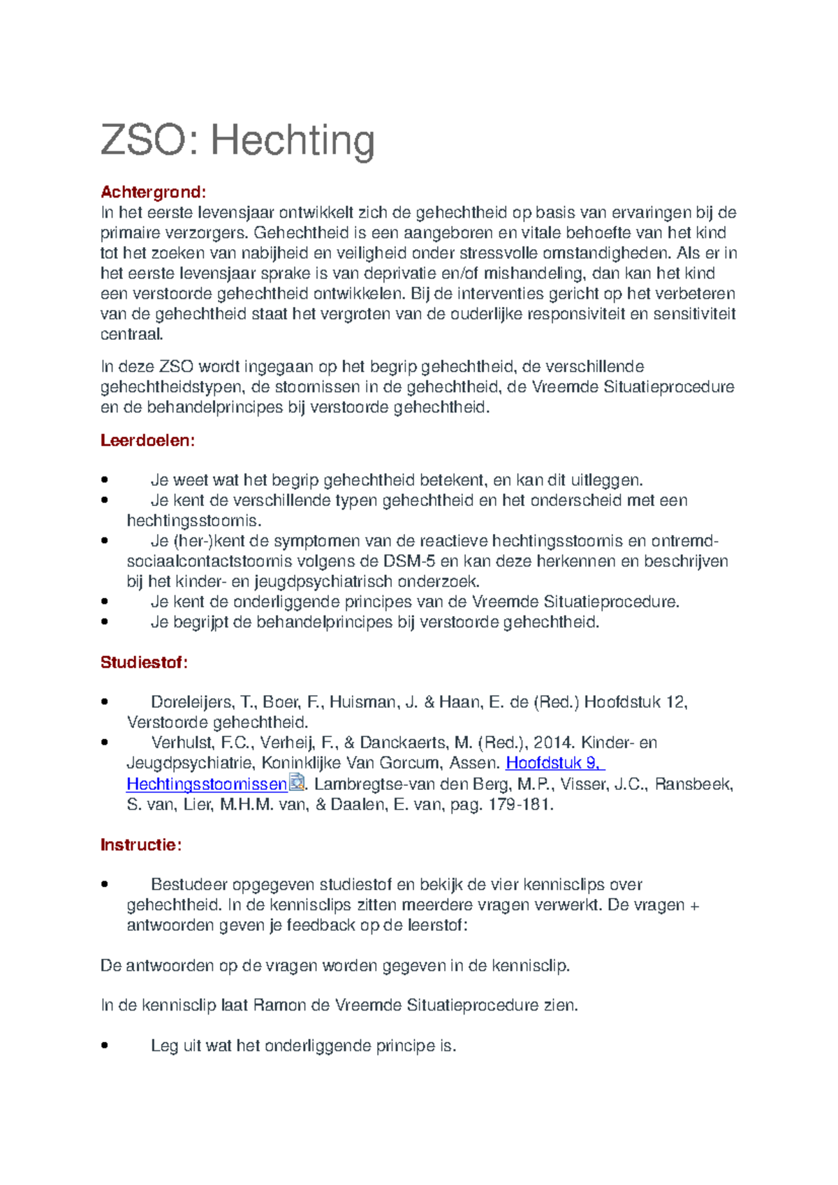 Antwoordmodel Zso Hechting Studeersnel