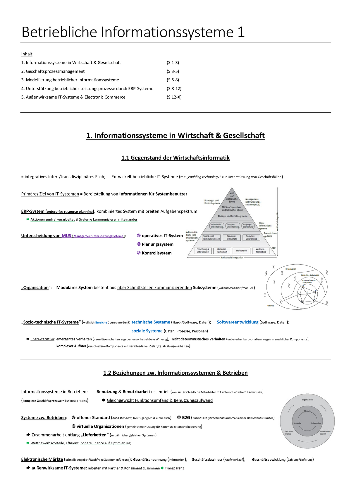 Betriebliche Informationssysteme 1 - WU - Warning: TT: Undefined ...