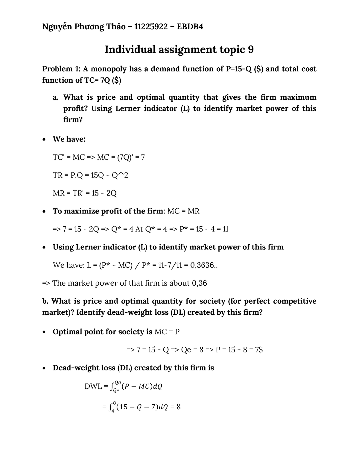 individual-assignment-topic-9-what-is-price-and-optimal-quantity-that