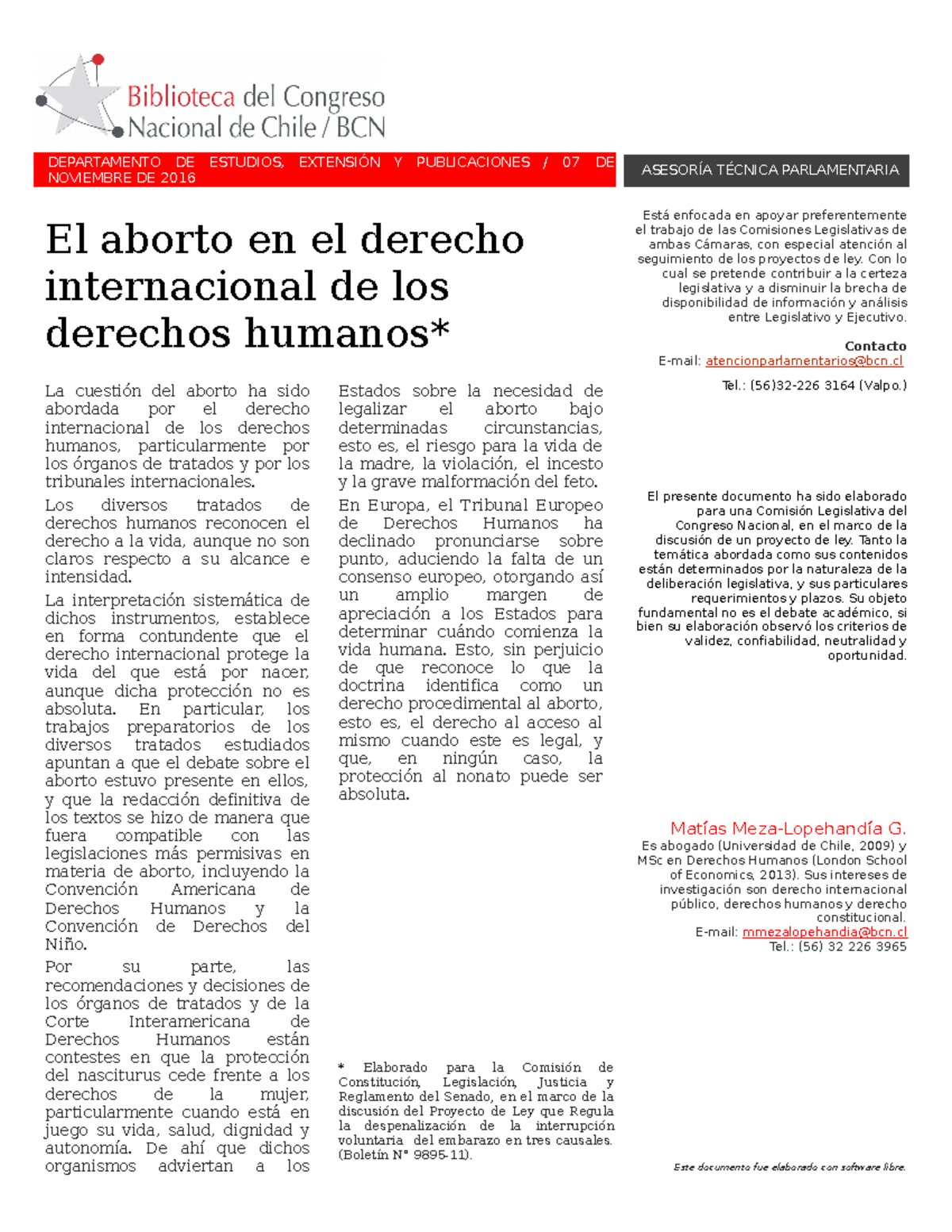 El aborto en el derecho internacional - Derecho internacional público ...
