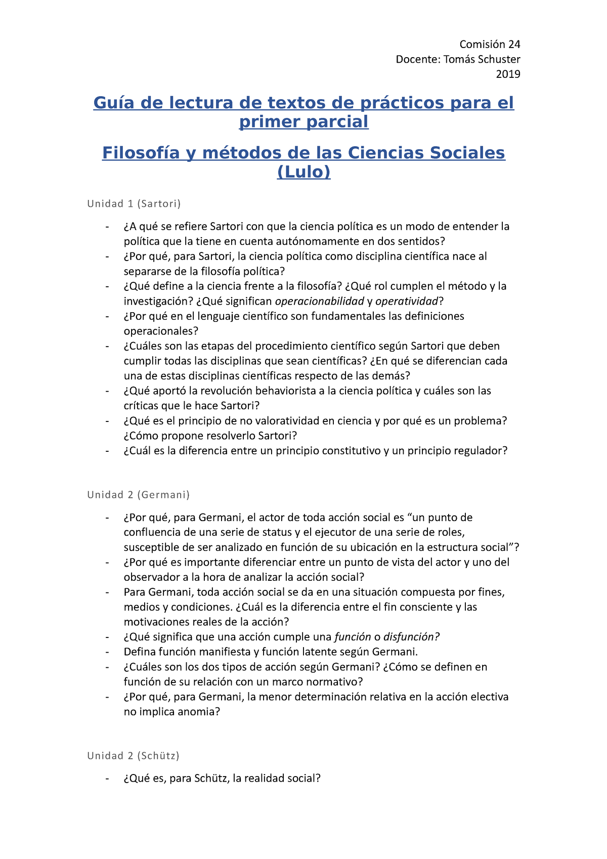 Gu Ã­a De Lectura De Textos De Pr Ã¡cticos Para El Primer Parcial ...