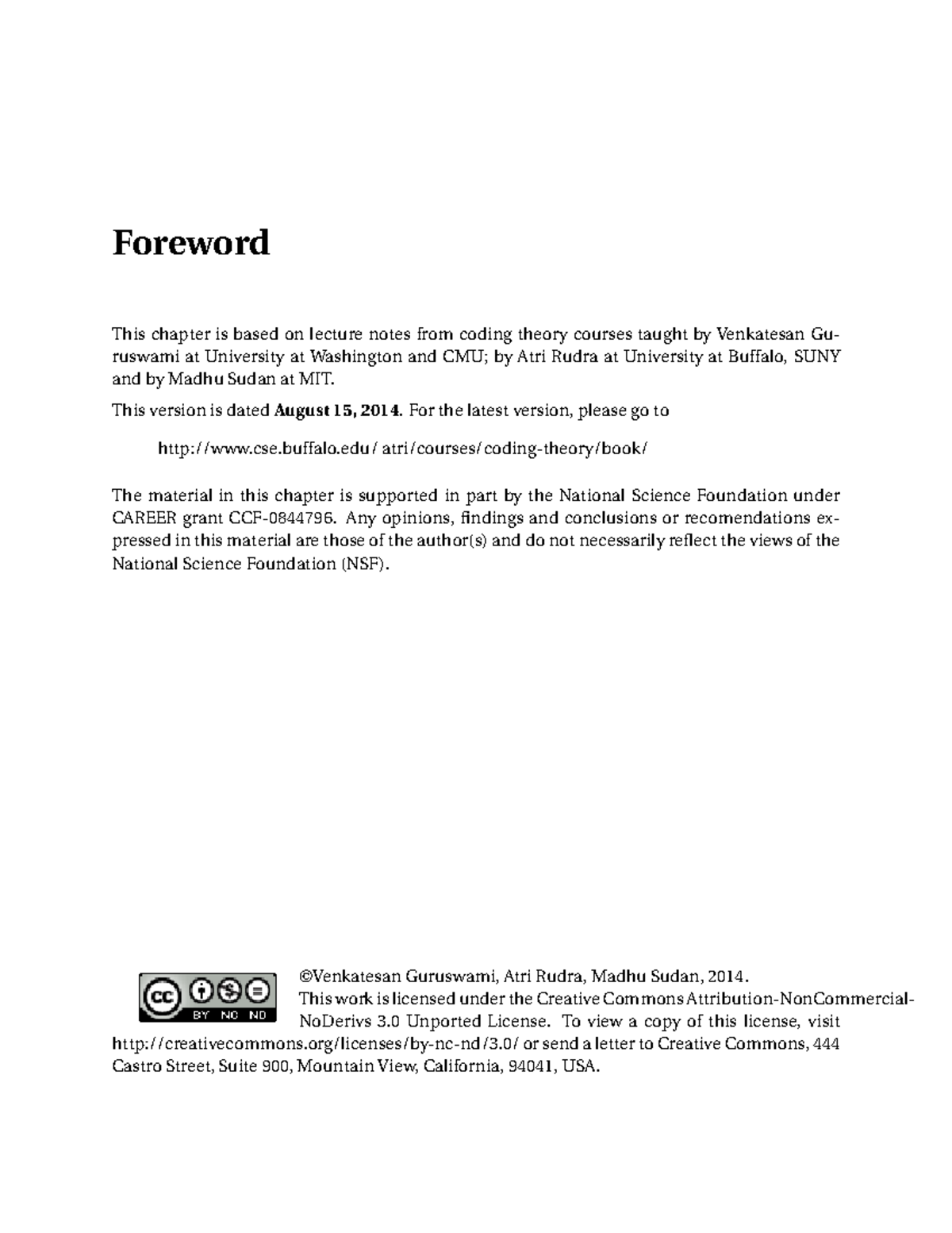 Chap3 - Chapter 3 - Foreword This chapter is based on lecture notes ...