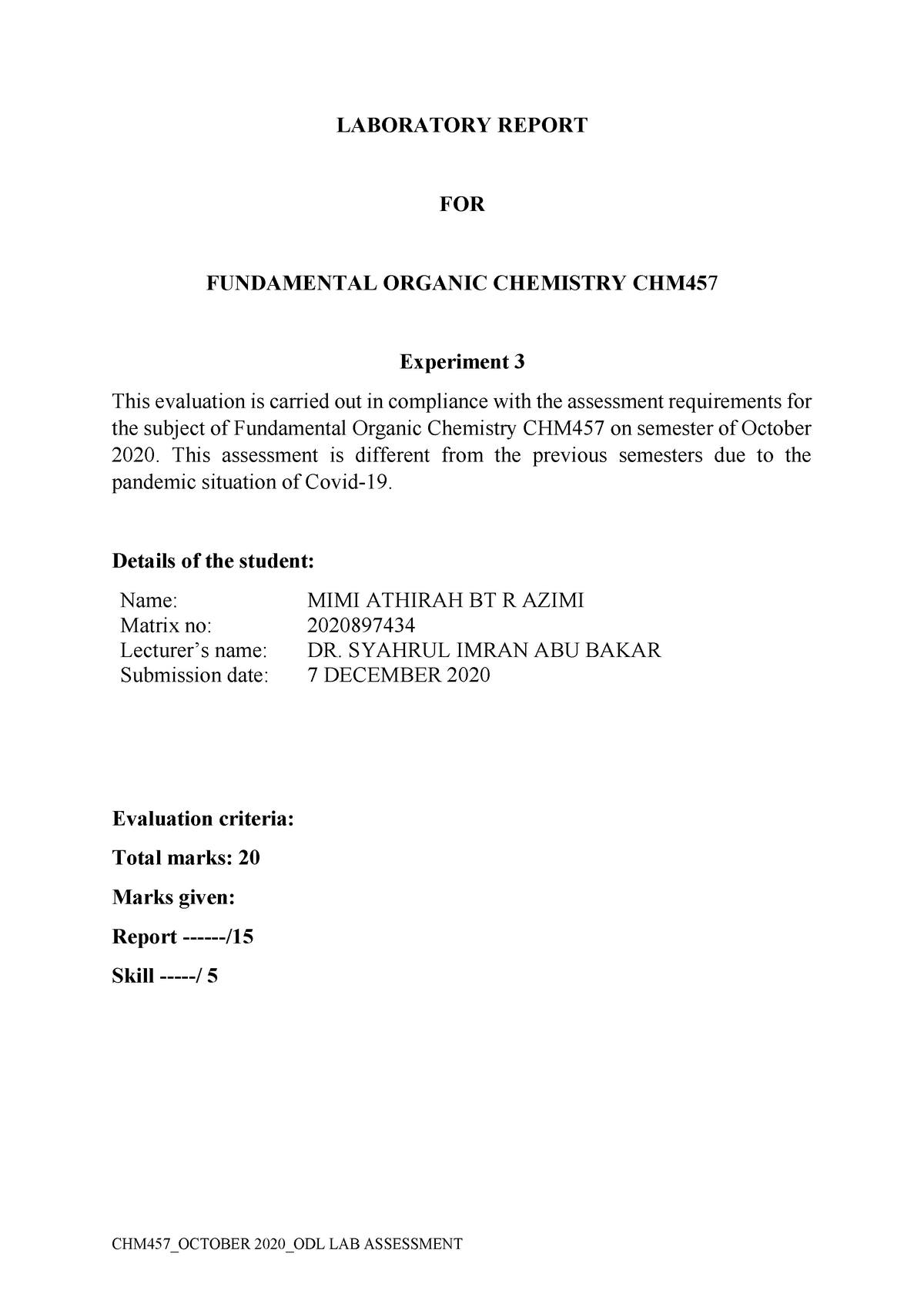 Experiment 3: Preparation Of 1-bromobutane From 1-butanol - Organic ...