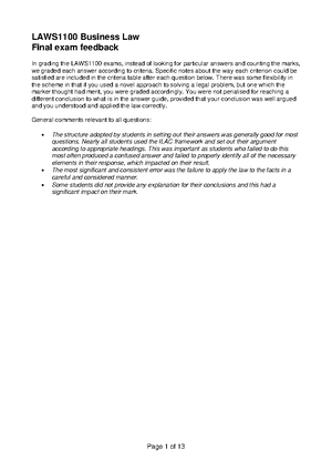 Guide to ILAC Technique - LAWS1100 Business Law ILAC GUIDELINES ...