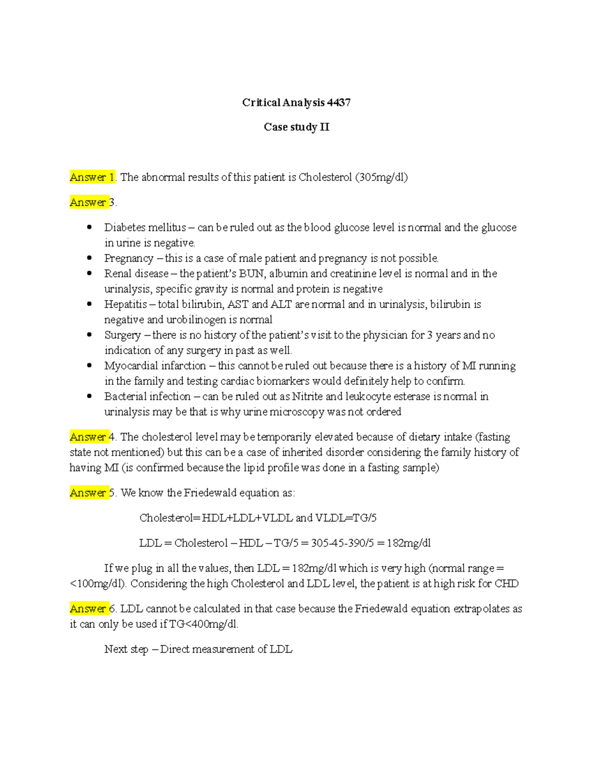 case study 2 amino acid overload