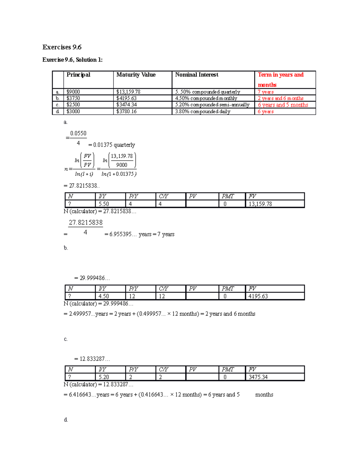 Exercises 9 - Chapter 9 - Exercises 9. Exercise 9, Solution 1 ...