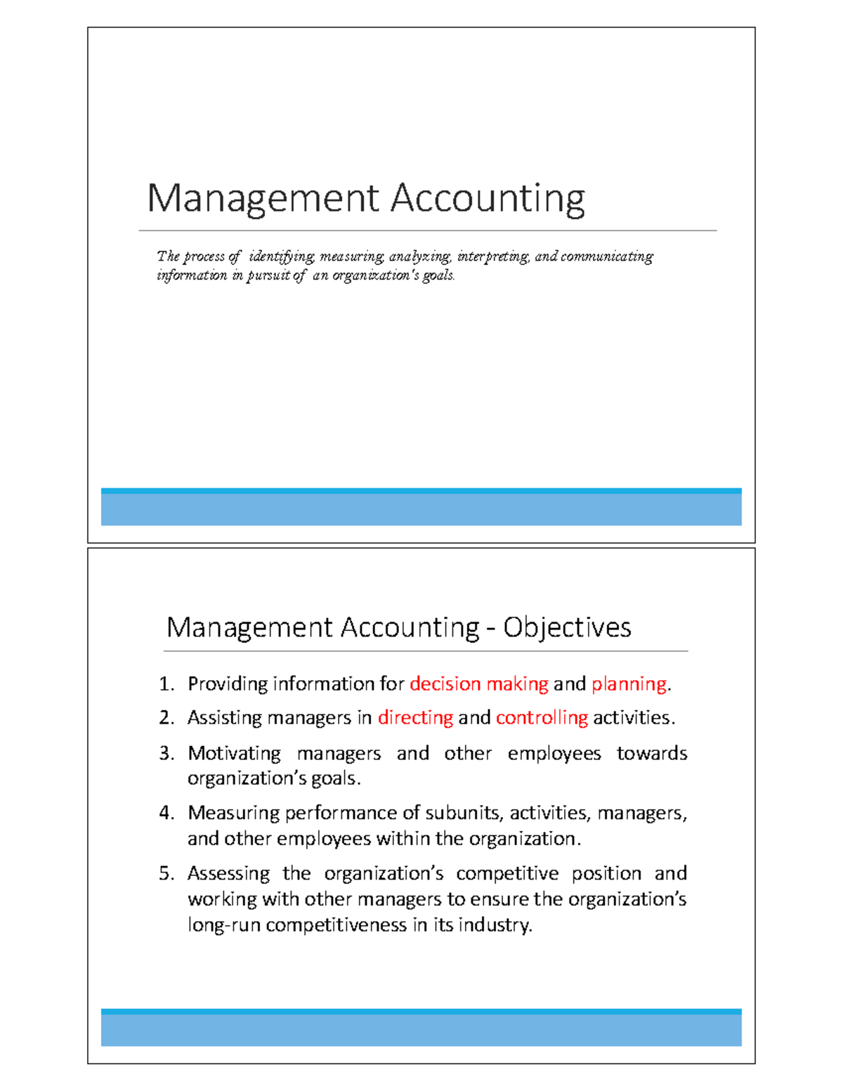 1 - MA and Cost Concepts 09441024 d8cbce3b7dc2e29c2ddf10af - Management ...