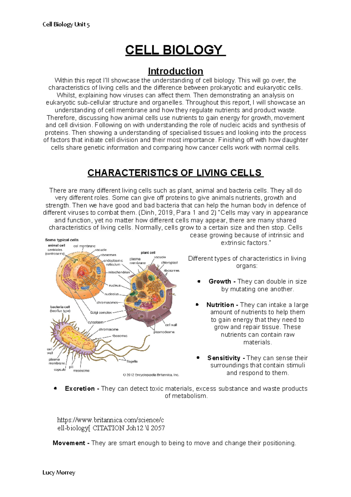 cell biology nptel assignment answers 2022