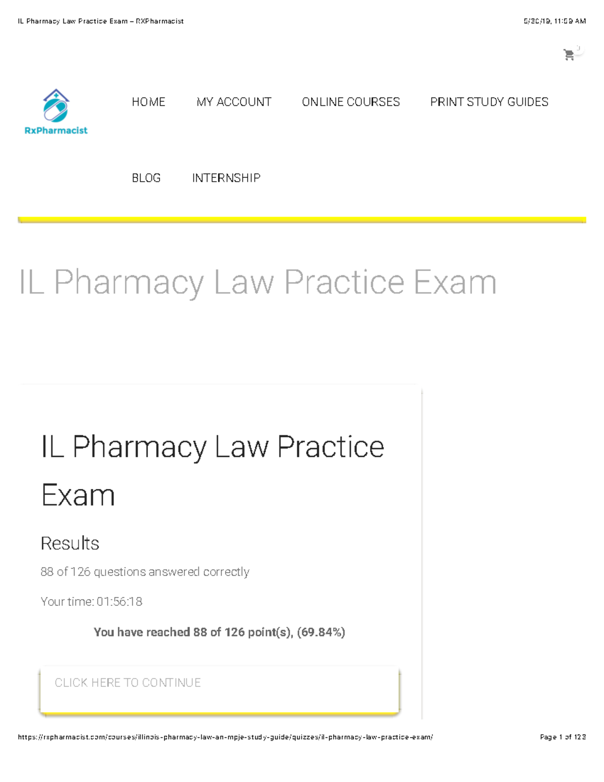 IL Pharmacy Law Practice Exam RXPharmacist 3 1 IL Pharmacy Law
