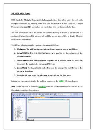 Lecture 4-Event Handling in VB - EVENT HANDLING IN VB Event handling is ...