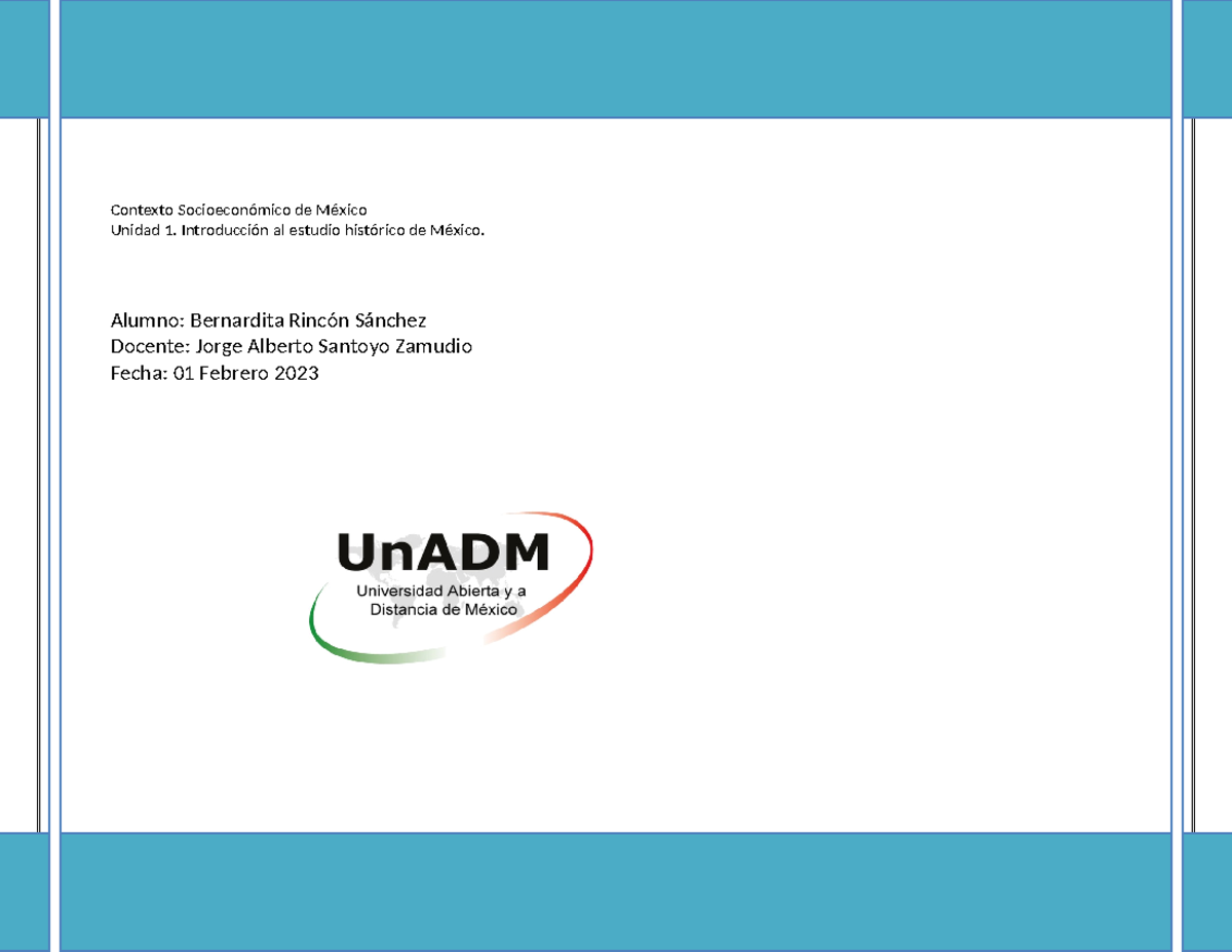 G CSM U1 A1 BERS - Actividad 1 de la Unidad 1 - Contexto Socioeconómico