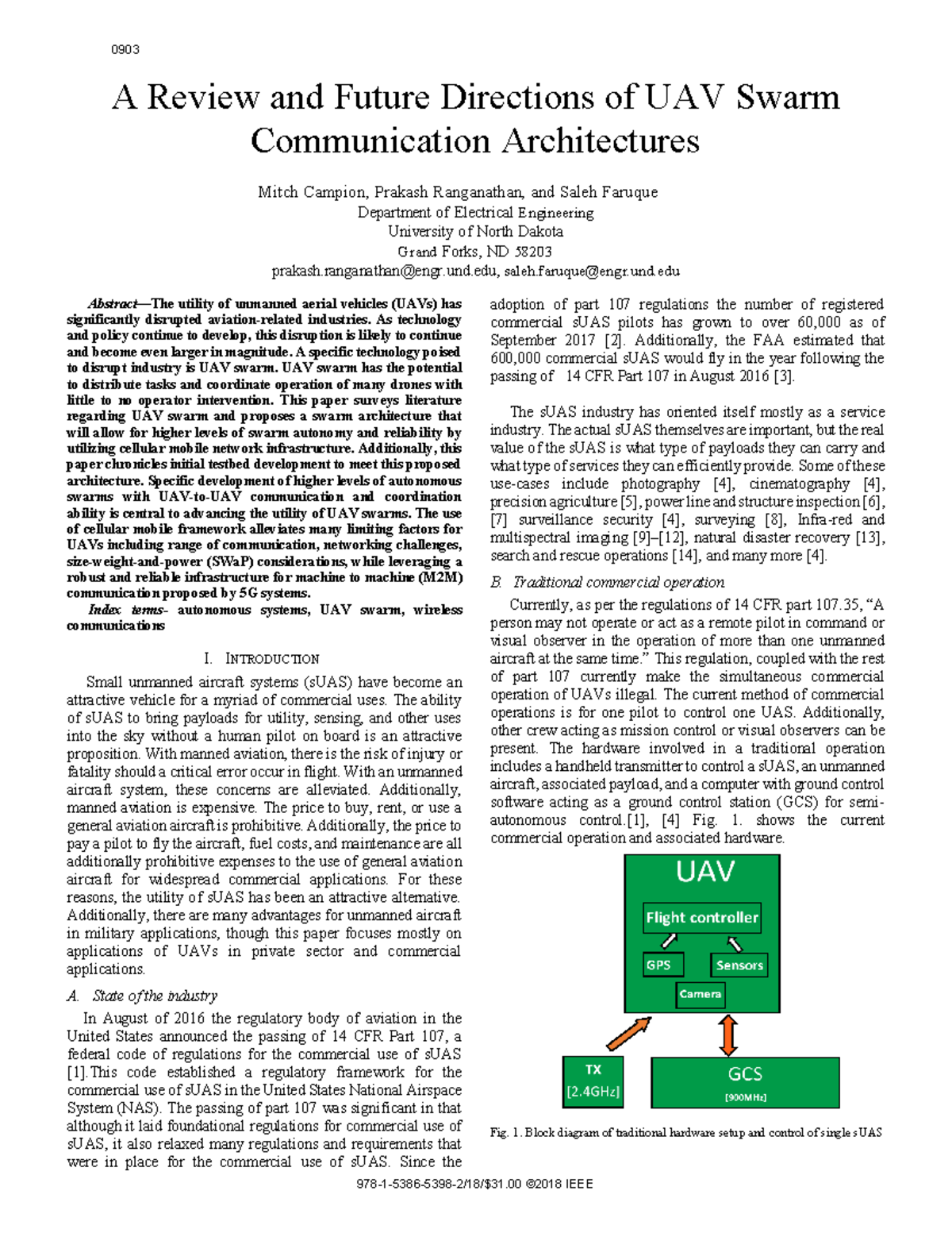 Swarm ieee - research on drones - A Review and Future Directions of UAV ...