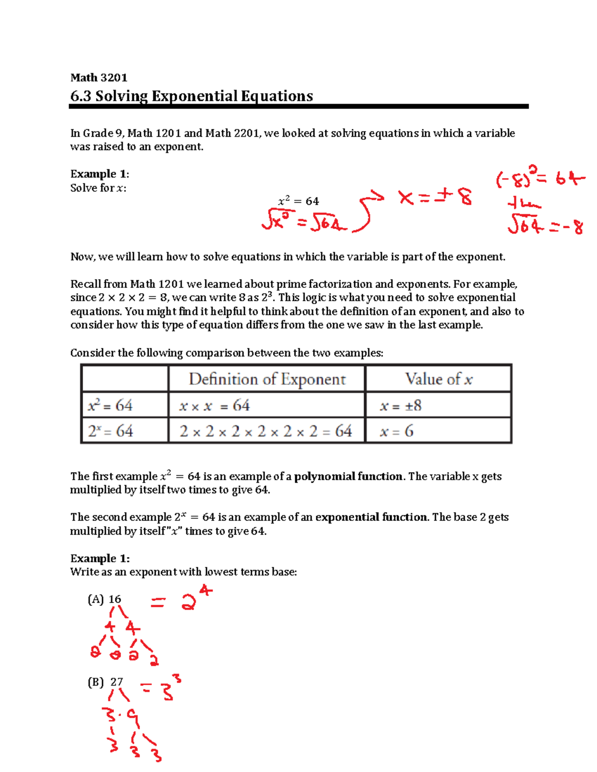 Math3201ch6 Helpful additional document for solving these Math 3201