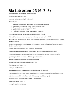 lab mouse genetics (one trait) assignment lab report active