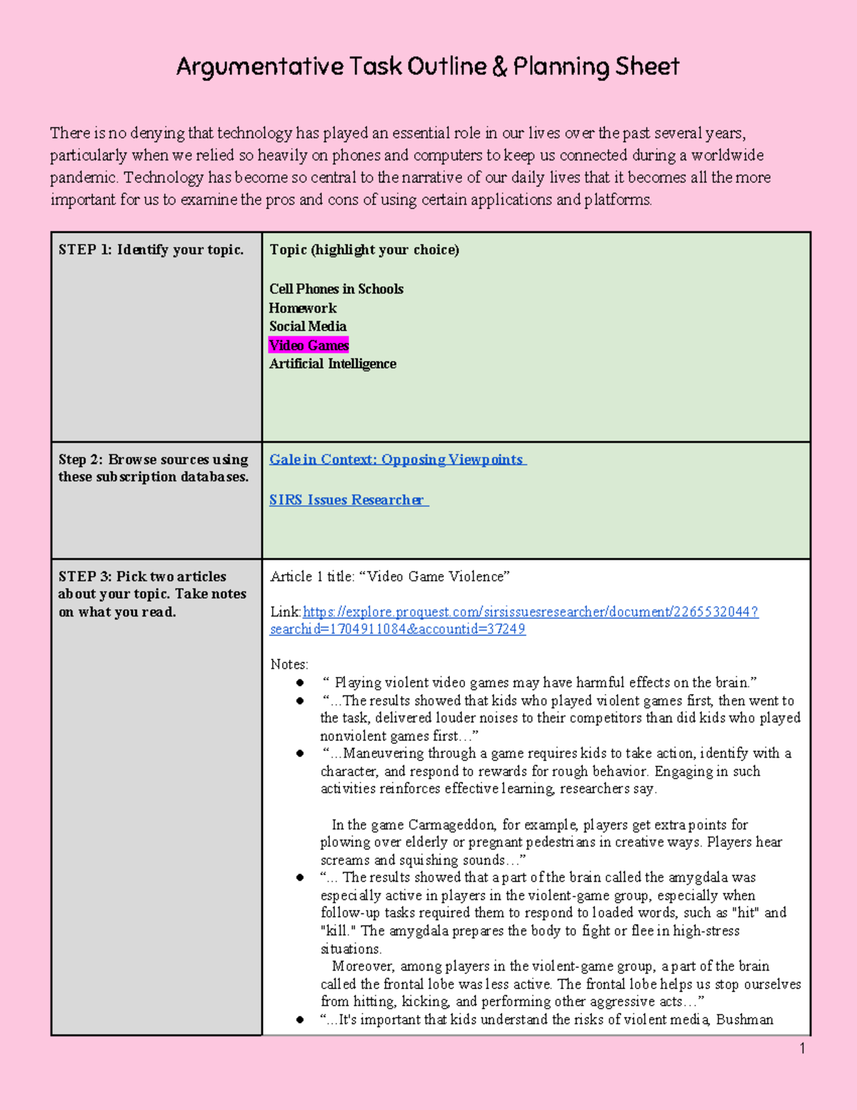 Liyu Ward - Copy of Argumentative Task Literally Everything THAT ...