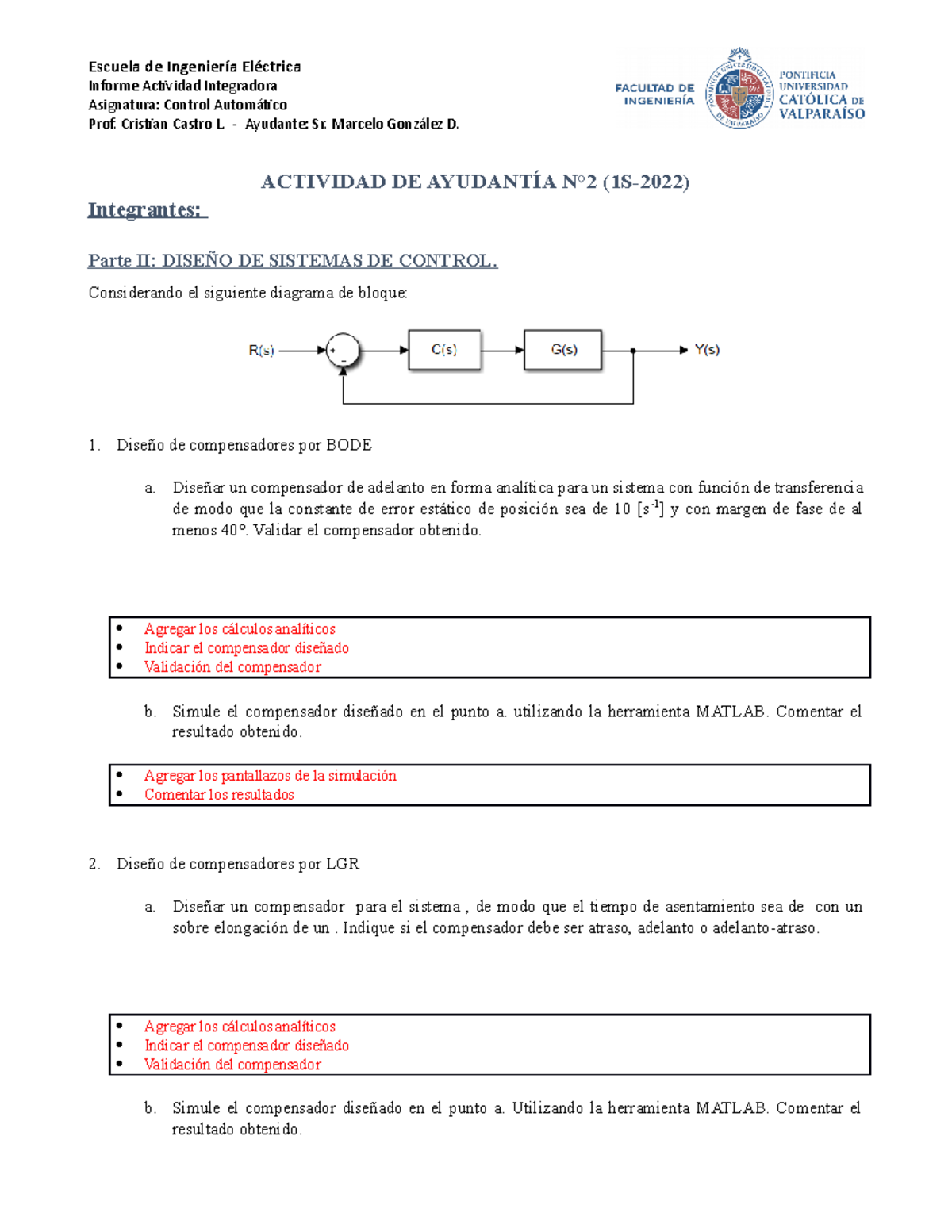 Formato Actividad De Ayudant Ã­a NÂ°2 - Escuela De Ingeniería Eléctrica ...