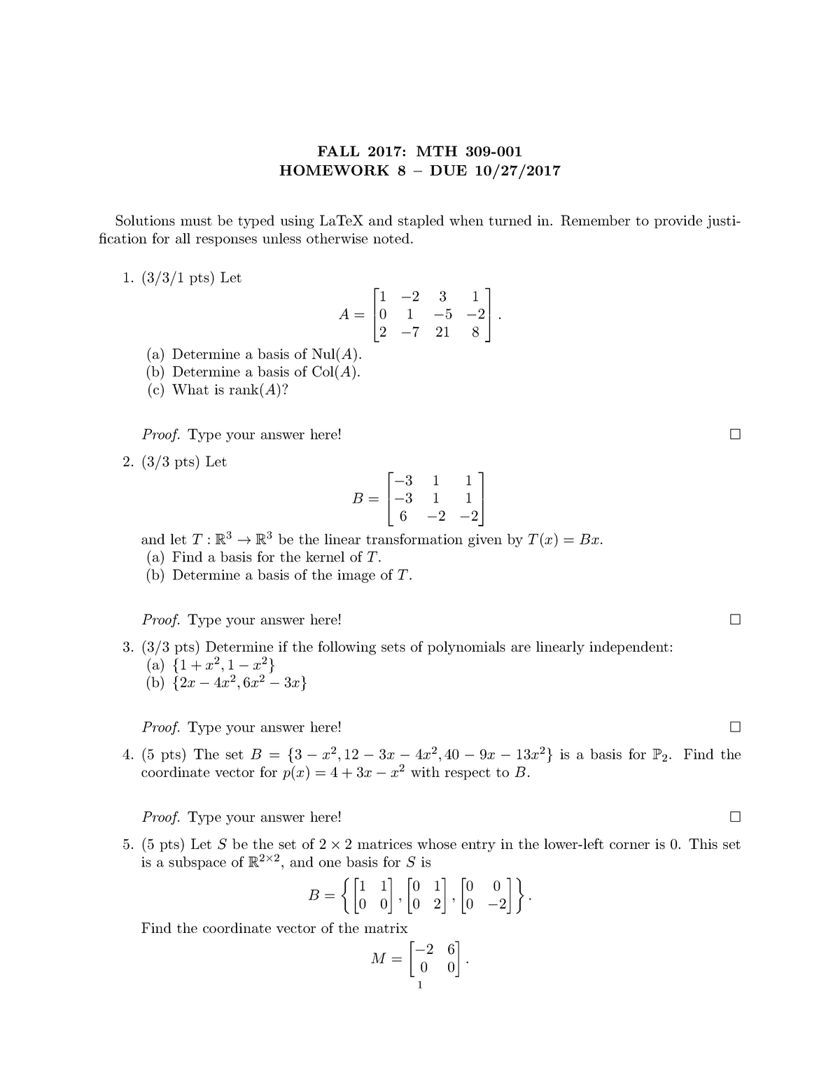 Hw Template 8 Sample Format Studocu