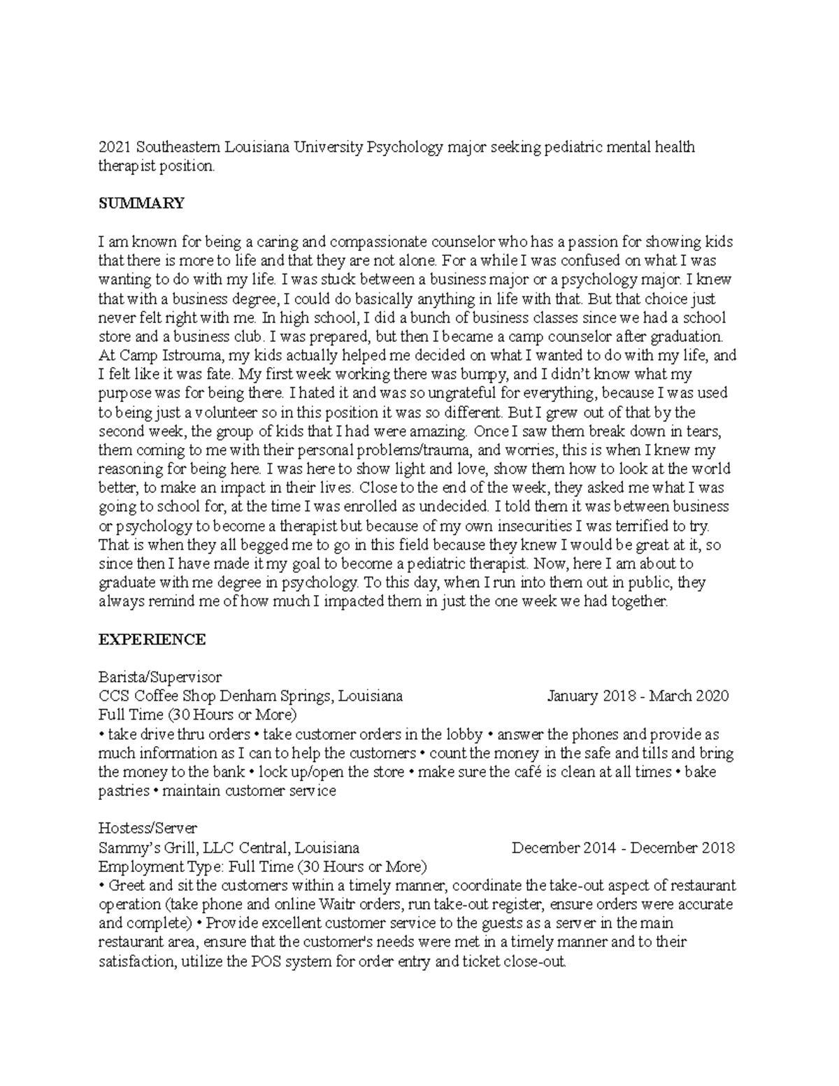 Mock linkd-in prof - sample on how to complete the assignments in this ...