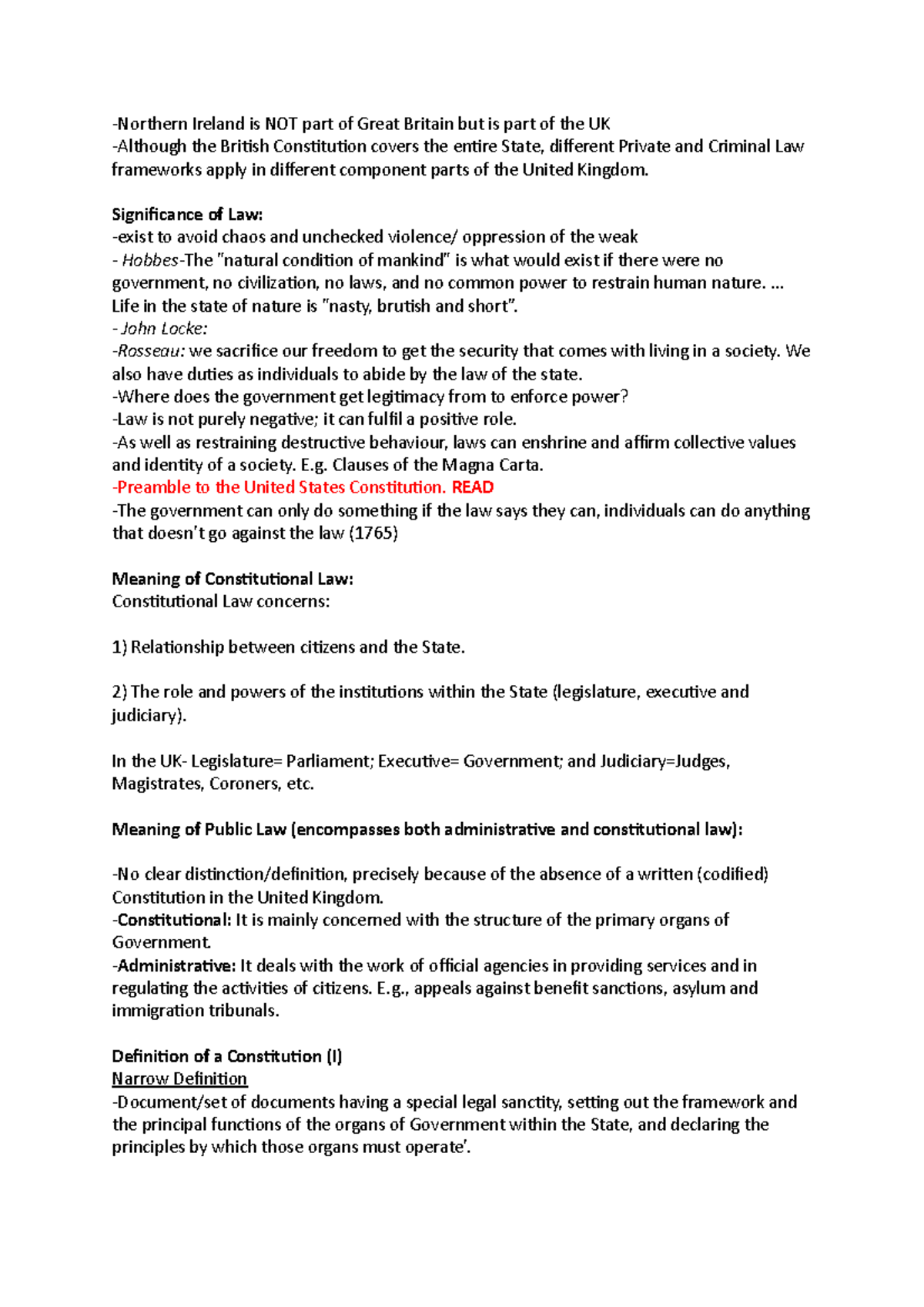 Public law 11.10.21 lecture 1 -Northern Ireland is NOT part of Great ...