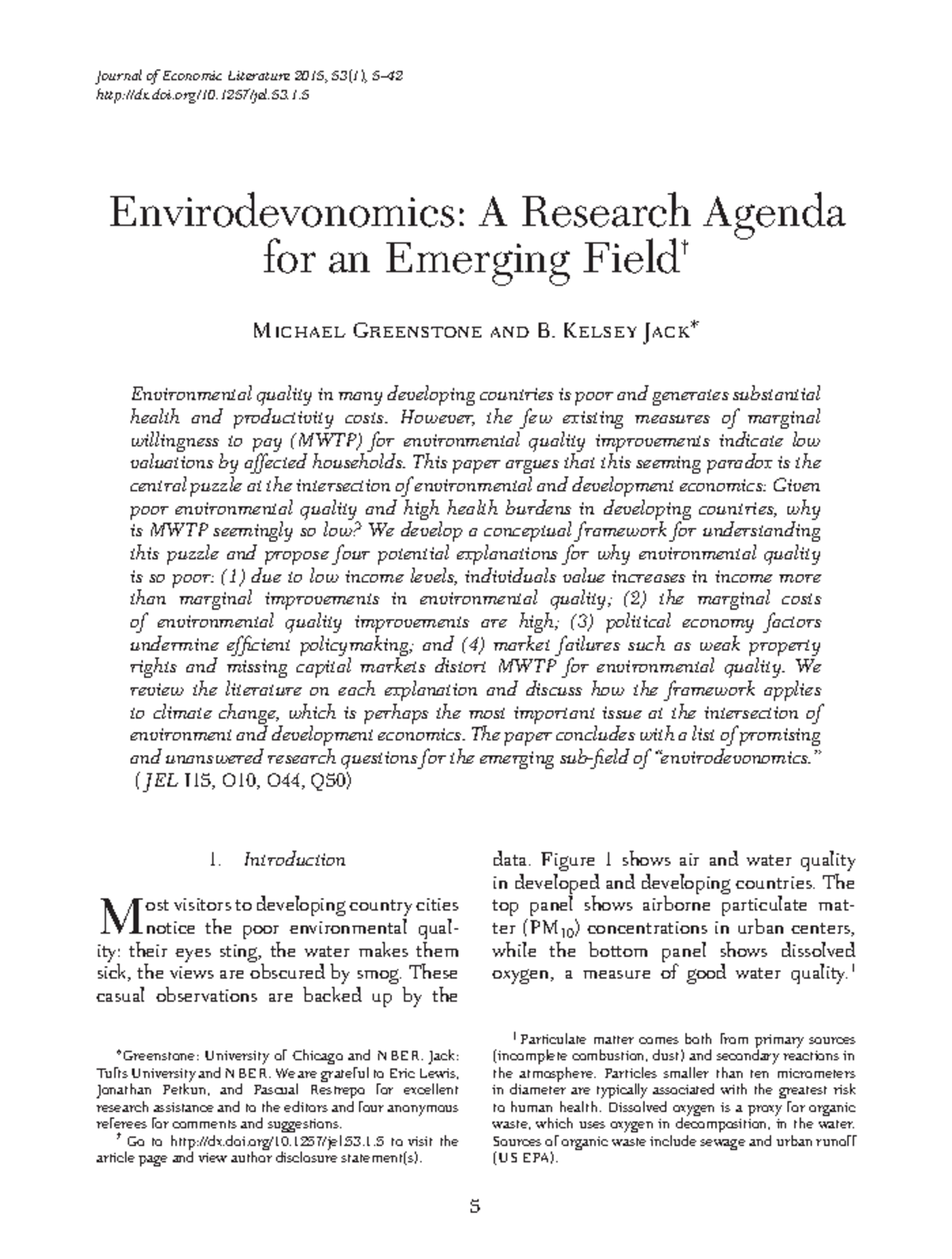 Jel.53 - acerca de la economia - Journal of Economic Literature 2015 ...