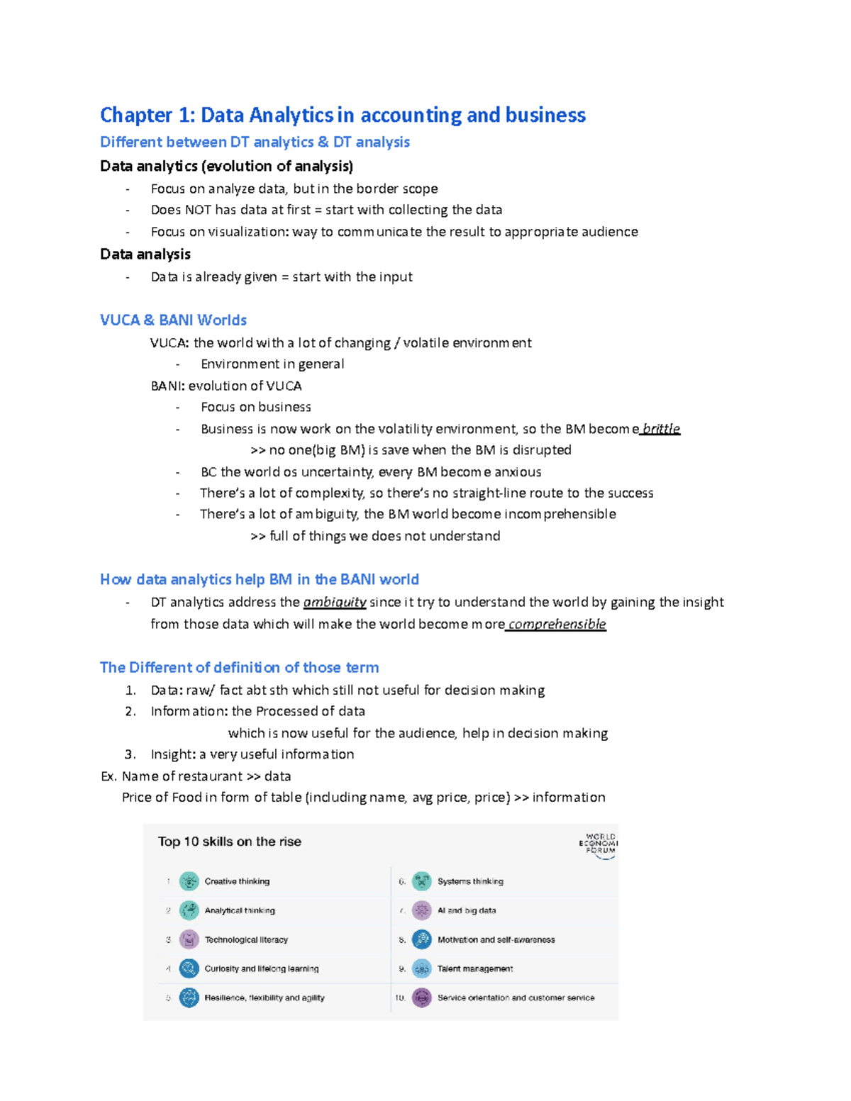 Sem acctg final chapter 1 - Chapter 1 : Data Analytics in accounting ...