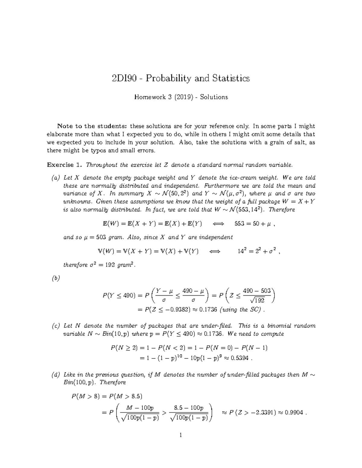 homework section 3.2 statistics answers