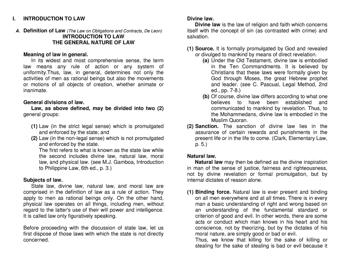 Normal Law Meaning