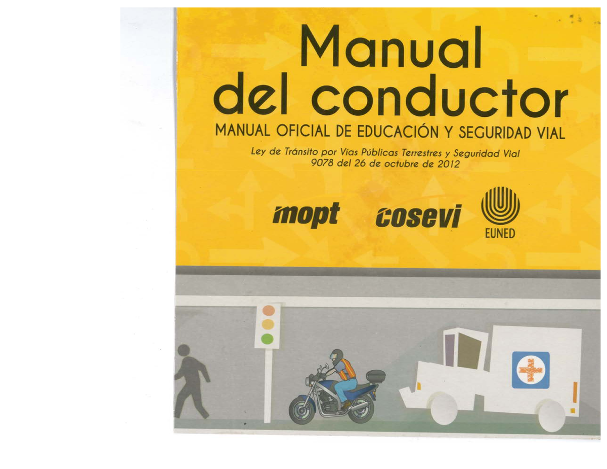 Nuevo manual del conductor listo Historia de la Cultura Studocu