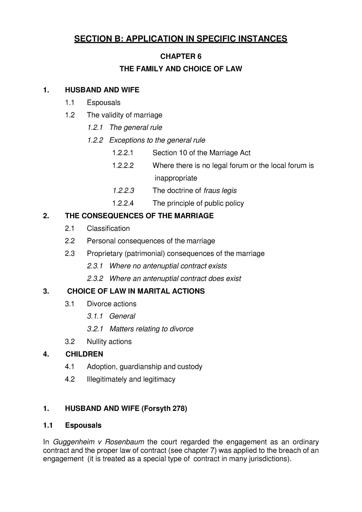 chapter-six-summary-family-and-choice-of-law-section-b-application