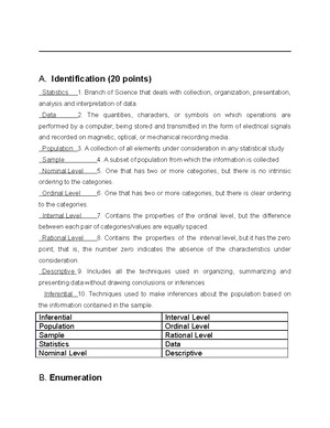 Activity 02 - Statistics - Activity 02: The 4th Year students in the ...