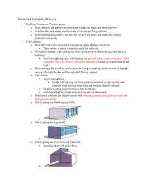 Quality of Lighting - Lecture notes - DES 308 – Lighting Design in the ...