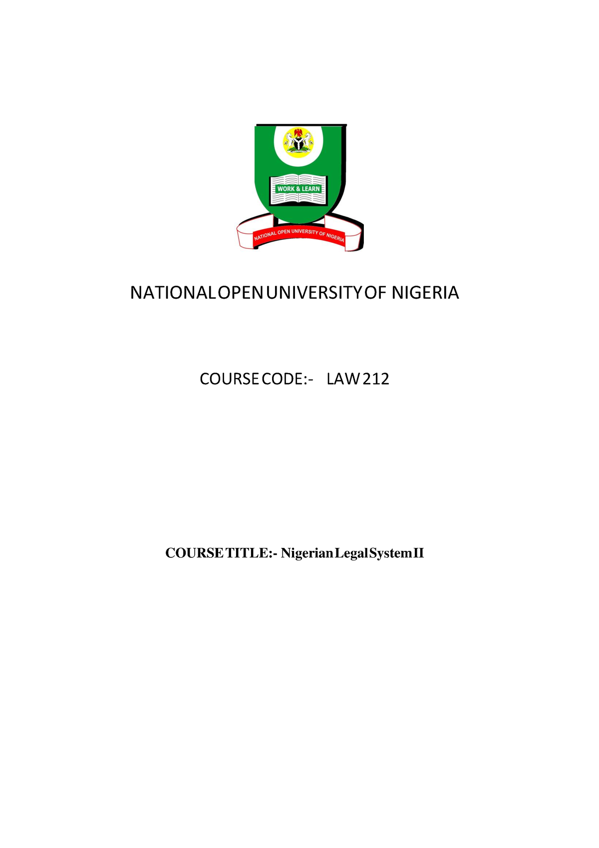 law-212-nigerian-legal-system-ii-national-open-university-of-nigeria