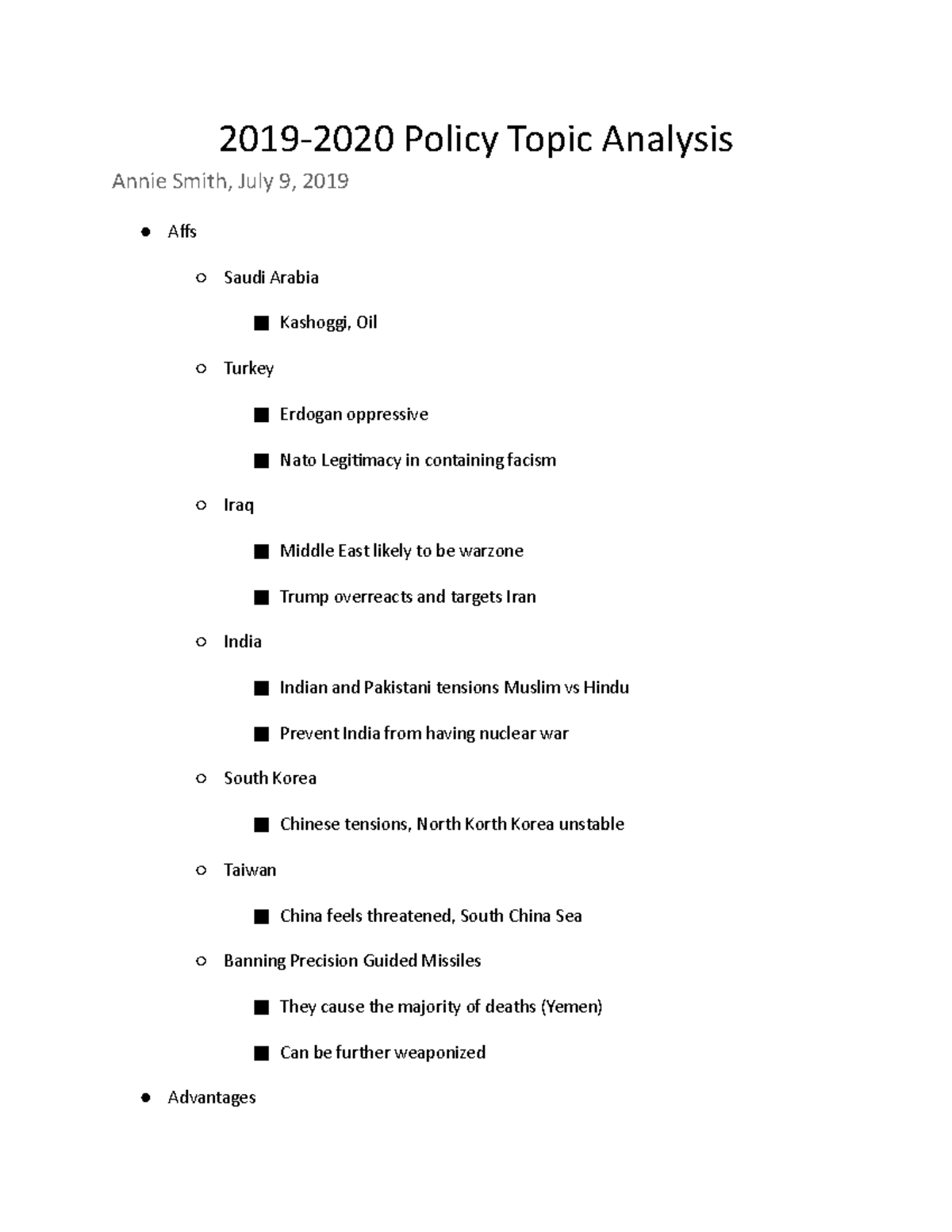 BFI Topic Lecture - BFI Notes - 2019-2020 Policy Topic Analysis Annie ...