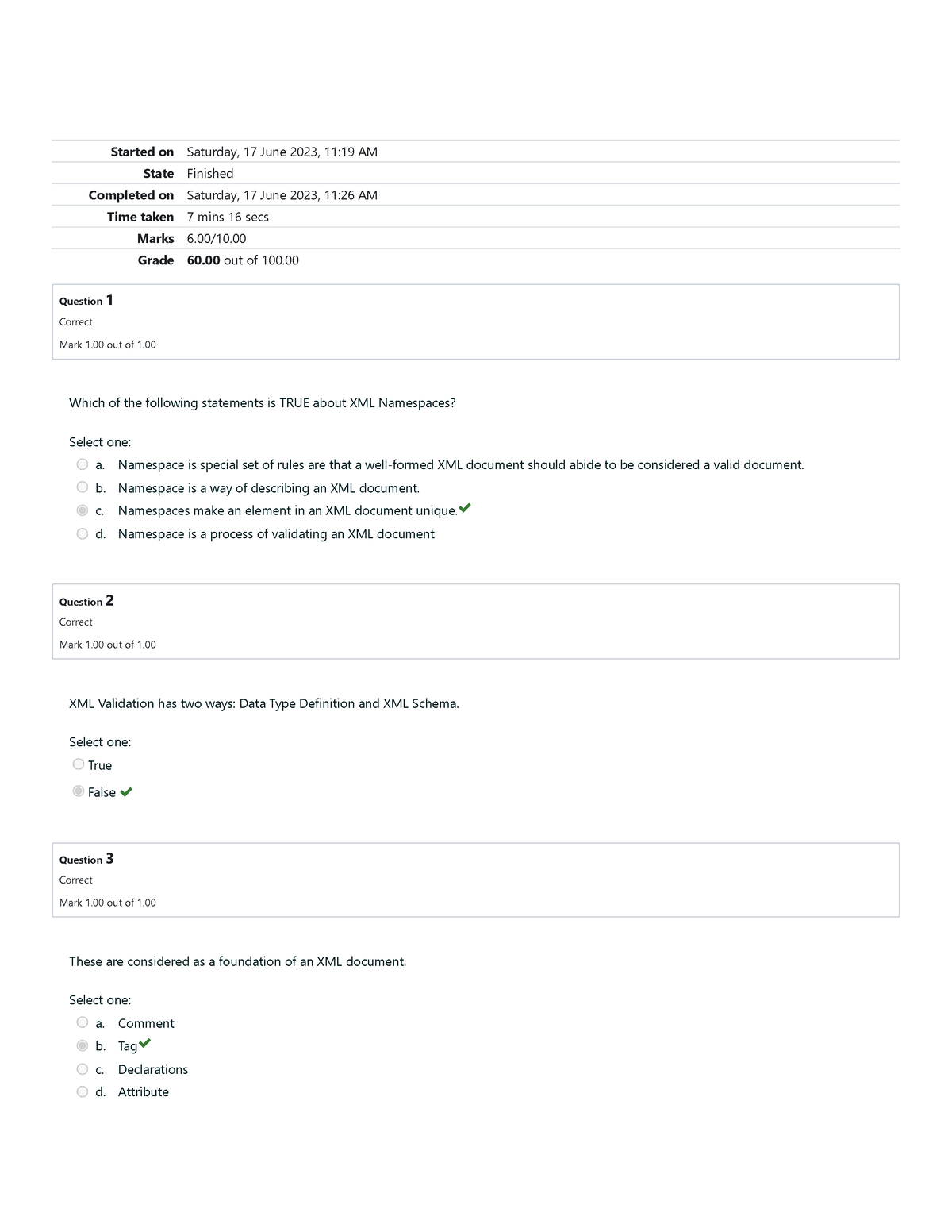 Prelim Quiz 2 Attempt 4 - UGRD-IT6316 XML-Based Web Applications ...