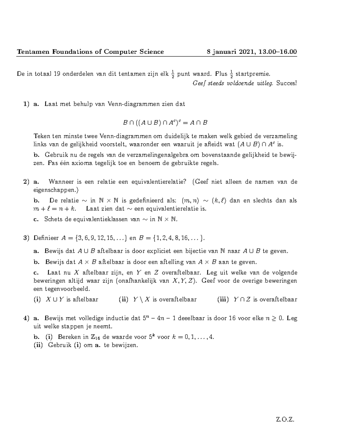 Exam2021 NL Focs - Oefententamen - Tentamen Foundations Of Computer ...